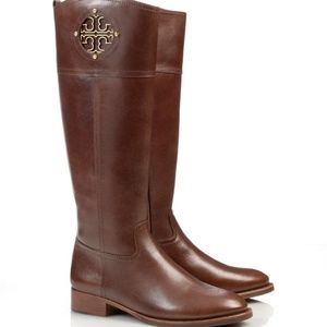 TORY BURCH Brown Kieran Riding Boot